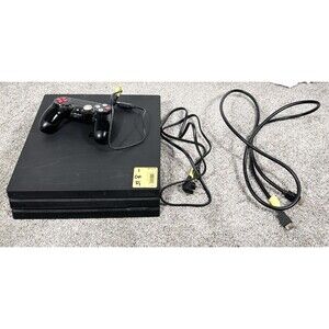 Sony PlayStation 4 Pro PS4 1TB Black All Accessories CUH-7215B TESTED